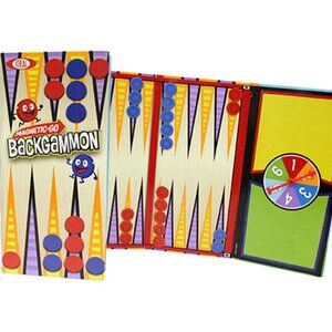 Magnetic Travel Foldable Game Board Backgammon Trilingual New Sealed For Age 5+